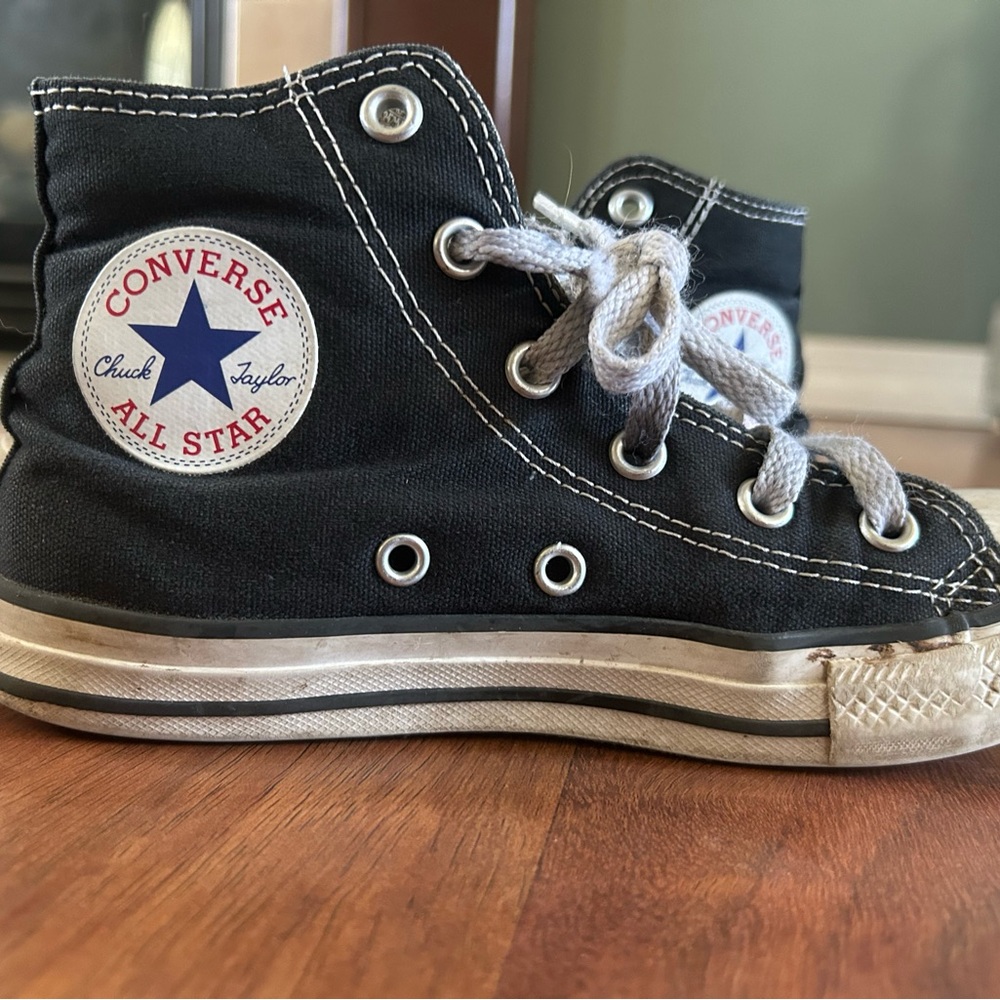 Converse Kids Black High-Top Sneakers